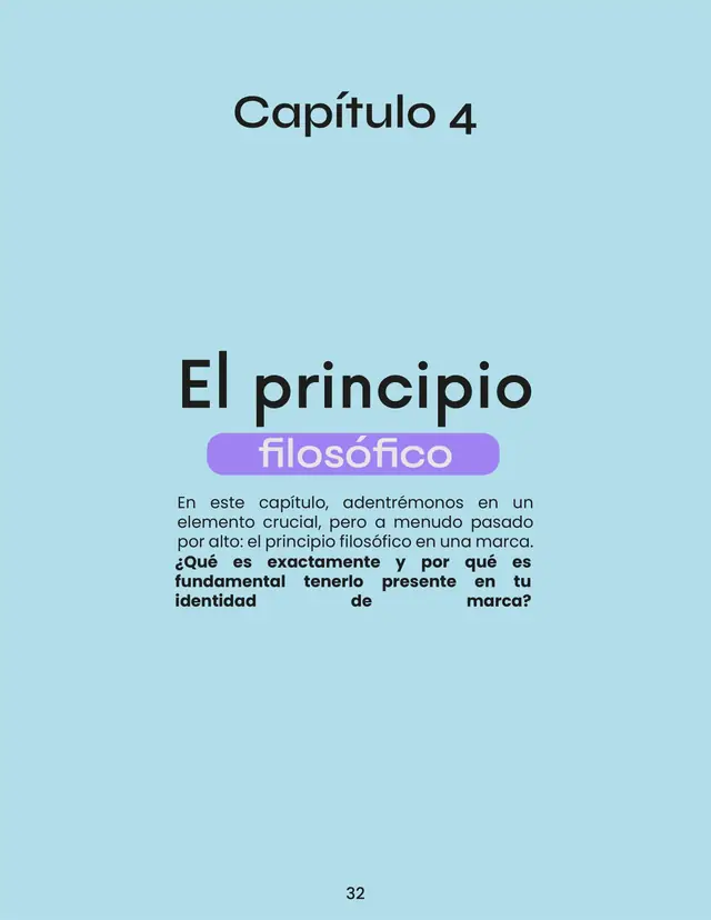 Capítulo 4 · El principio filosófico