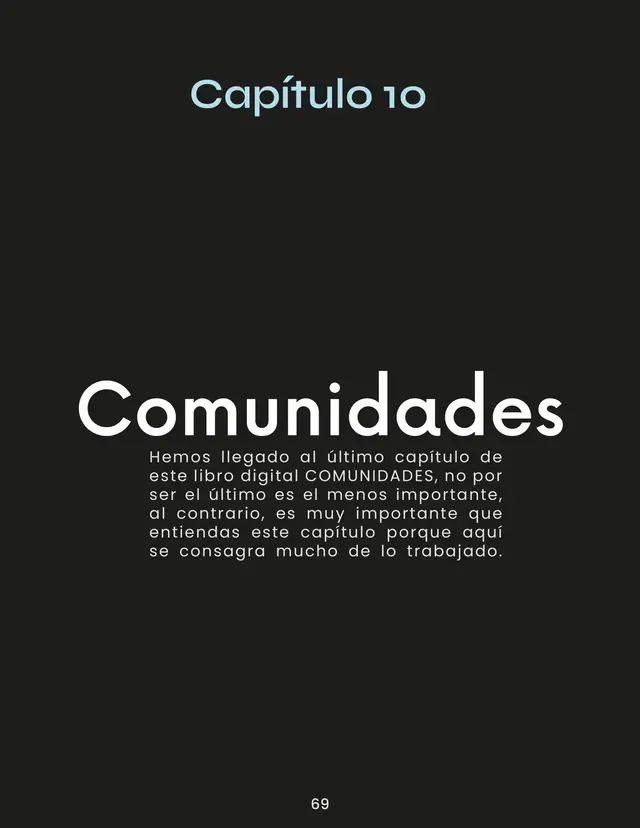 Capítulo 10 · Comunidades