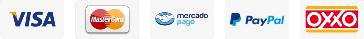 Métodos de pago aceptados